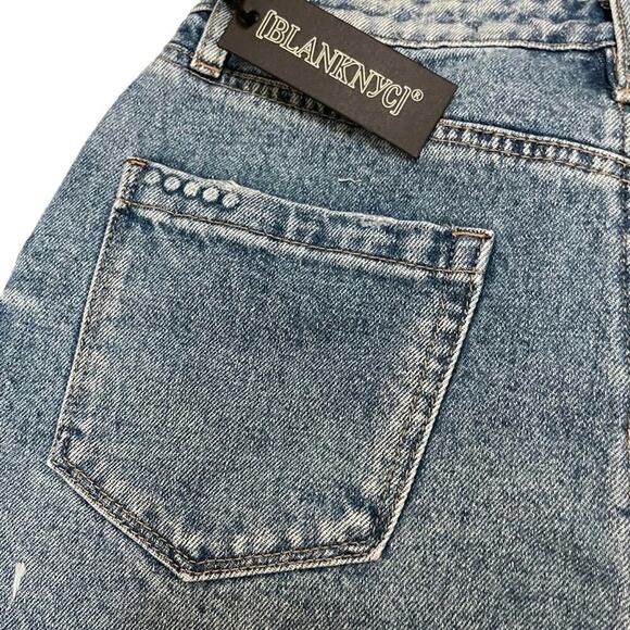 BLANK NYC  DESTRESS  DENIM SHORTS Sz 27 NWT - Picture 6 of 8